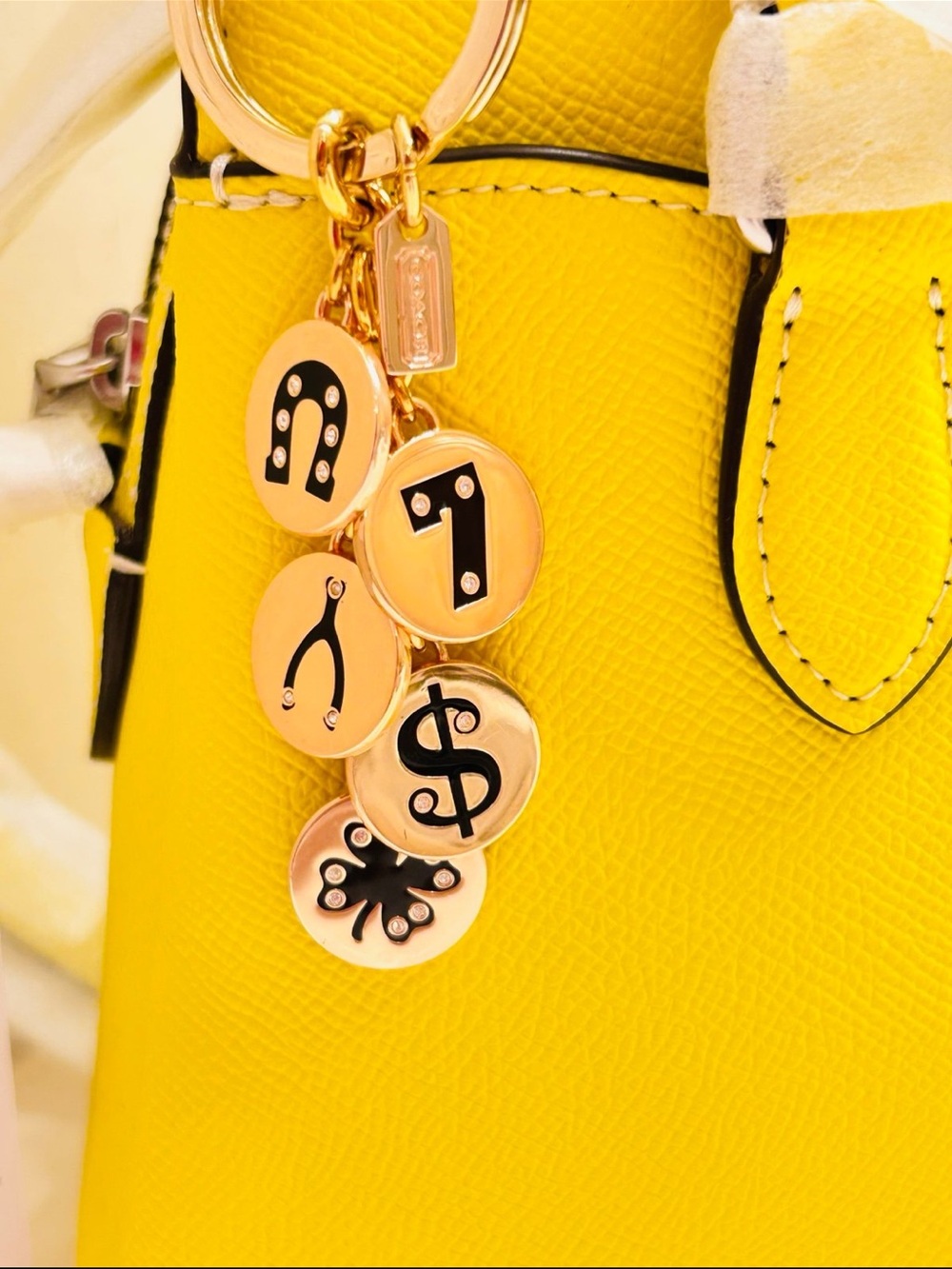 NWOT Coach Y2K Lucky Charm Keychain/ Bag Charm - Picture 9 of 11